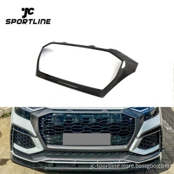 Audi RSQ8 Carbon Fiber Front Grille Frame Outline Cover Trim 2021 Up
